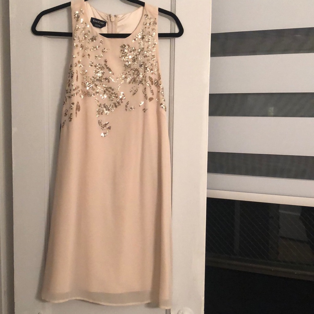 Bebe nude sequin dress